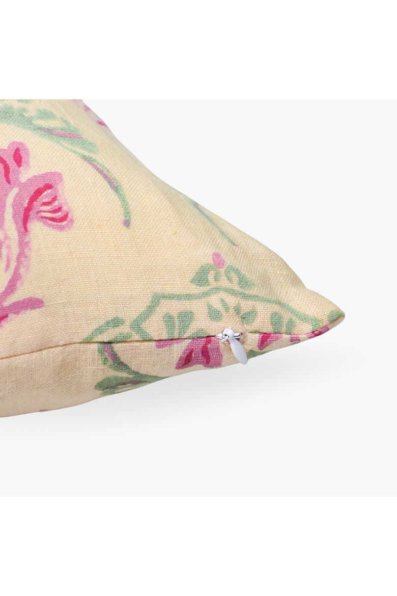 Soma - Lumbar Pure Linen Throw Pillow Cover, Alternate, color, Peach