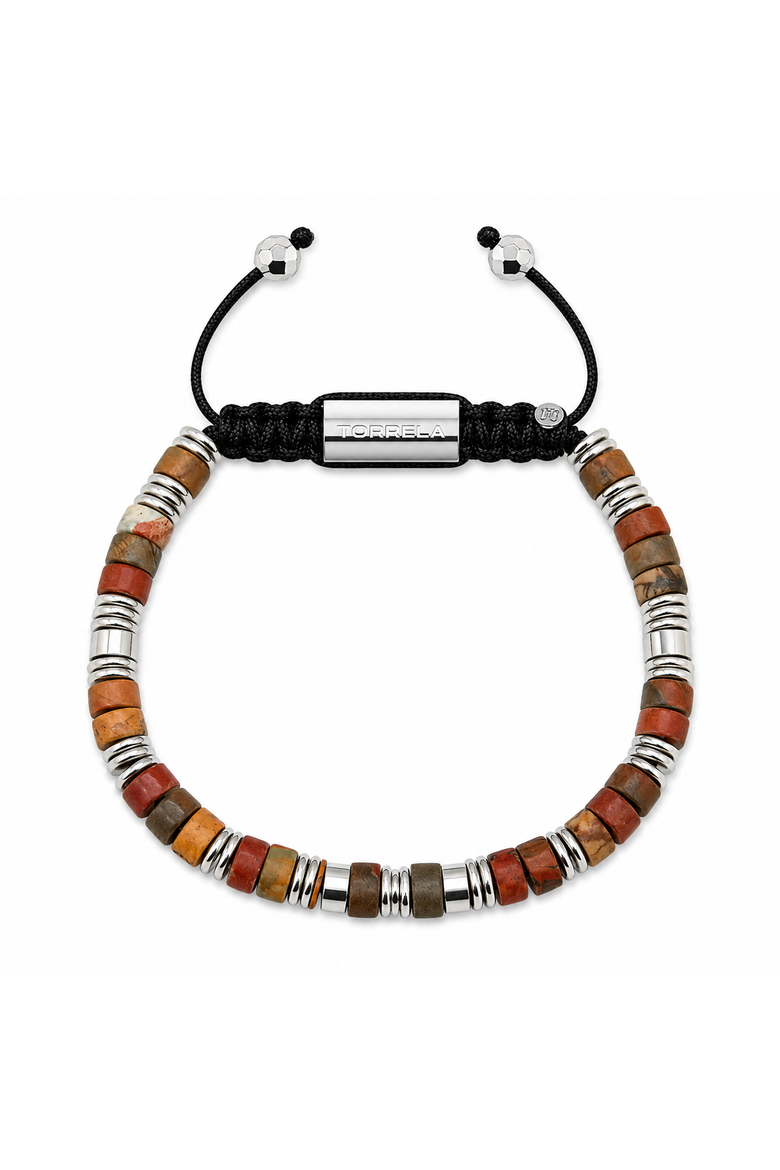 Jasper Serpentina Beaded Bracelet, Main, color, Jasper Serpentina