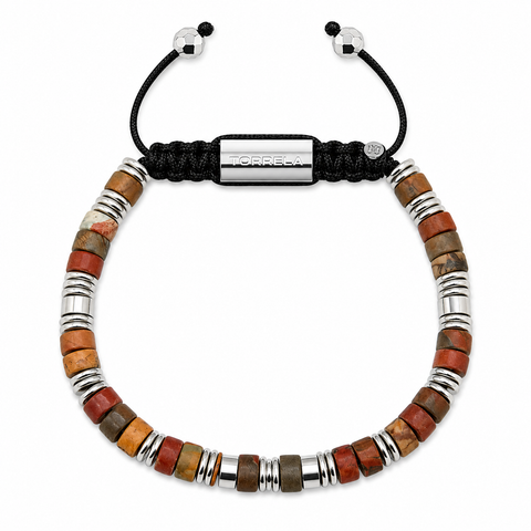 Jasper Serpentina Beaded Bracelet