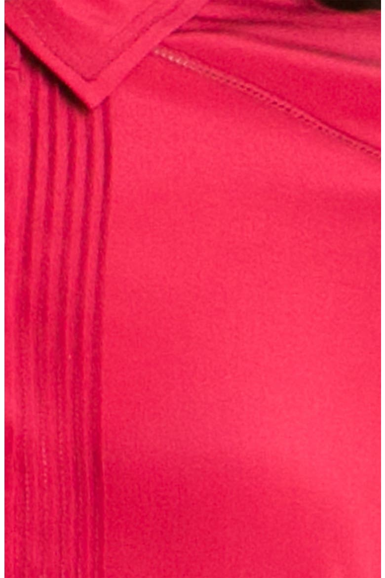 'Skyline' Pintuck Silk Blouse, Alternate, color, RED ROSEWOOD
