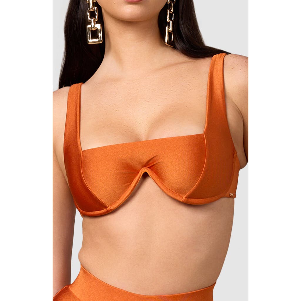 MBM Swim Chance Bikini Top in Burnt Orange  product