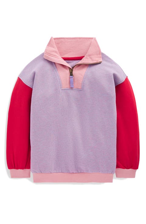 Kids' Colorblock Half Zip Sweatshirt (Toddler, Little Kid & Big Kid)