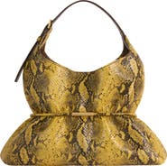 Balmain Sphynx Medium Bag in Python-Effect Leather