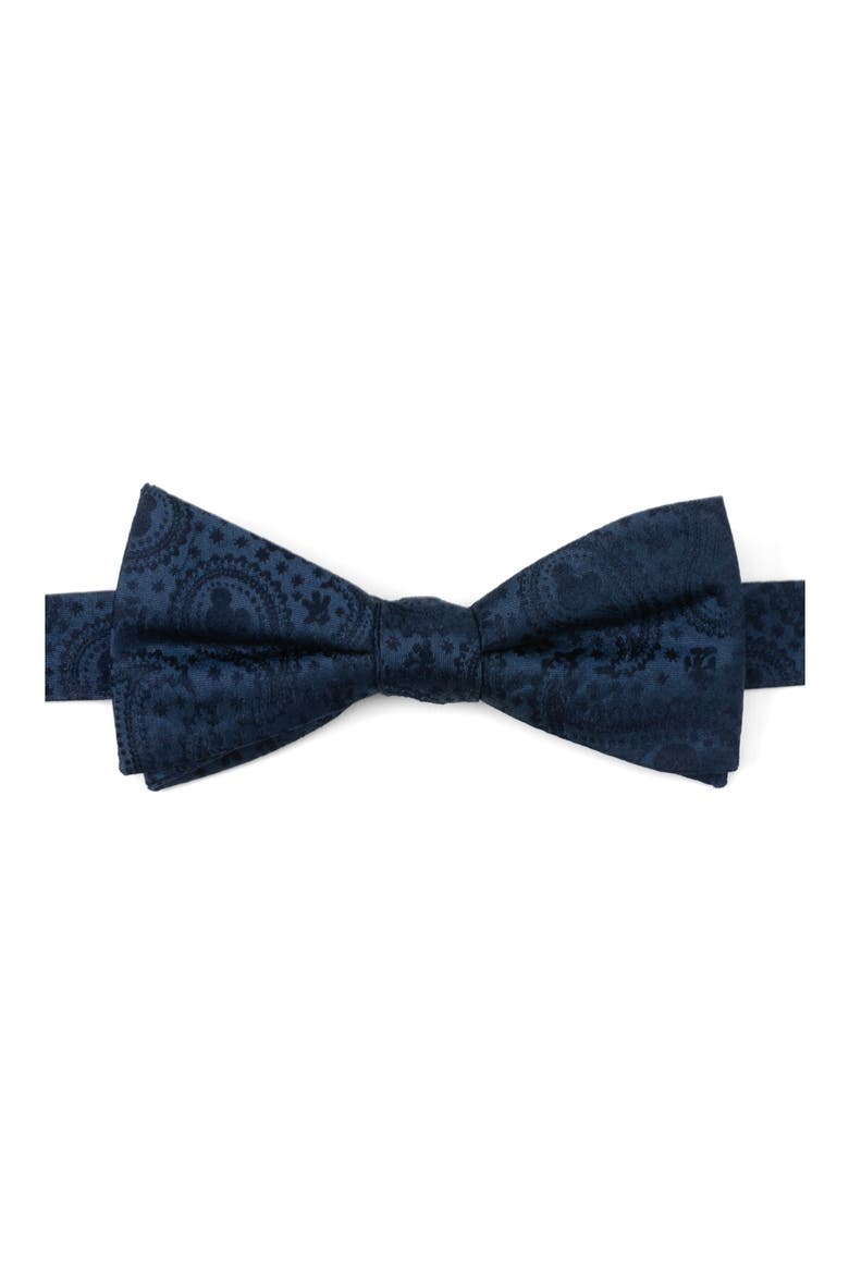 Mickey Mouse Paisley Silk Bow Tie, Main, color, NAVY