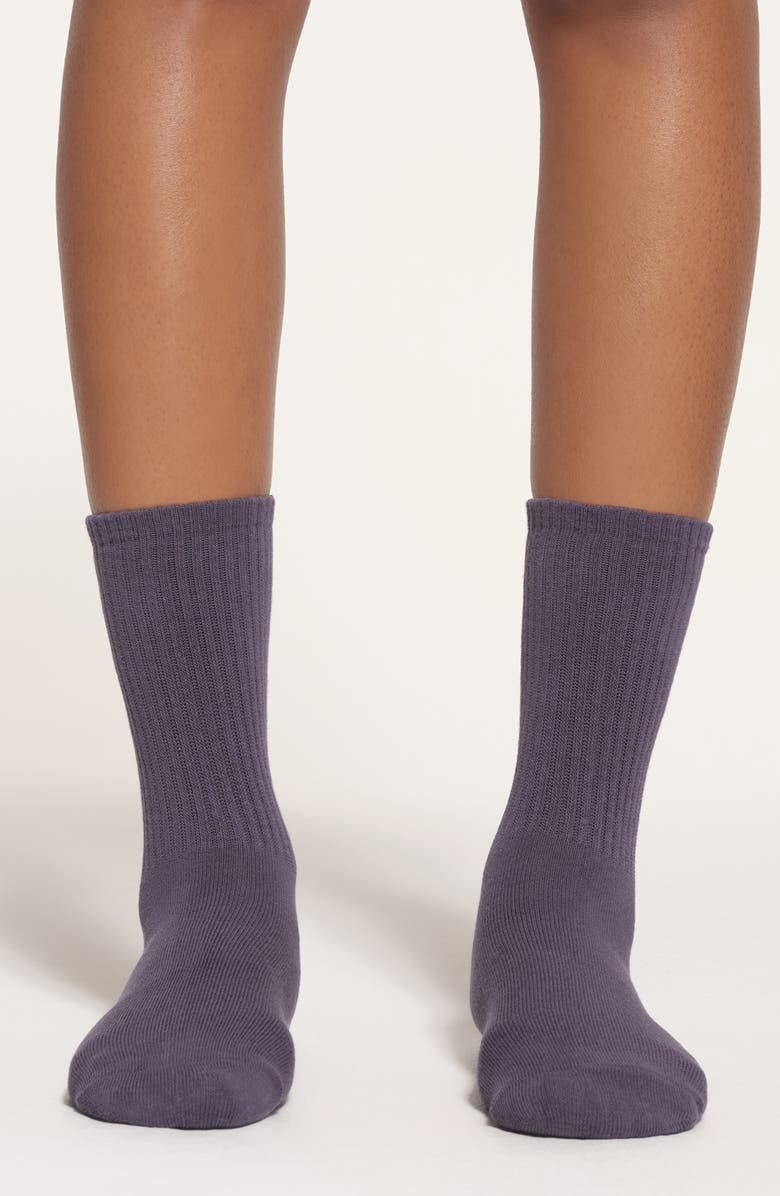 SKIMS 5-Pack Cotton Blend Sport Socks, Alternate, color, 