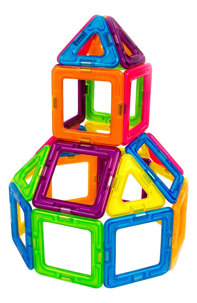 Magformers 'Creator' Neon Magnetic 3D Construction Set, Alternate, color, 