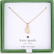 Kate Spade New York Lemon Slice Cubic Zirconia Pendant Necklace