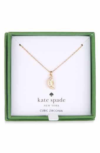 Lemon Slice Cubic Zirconia Pendant Necklace