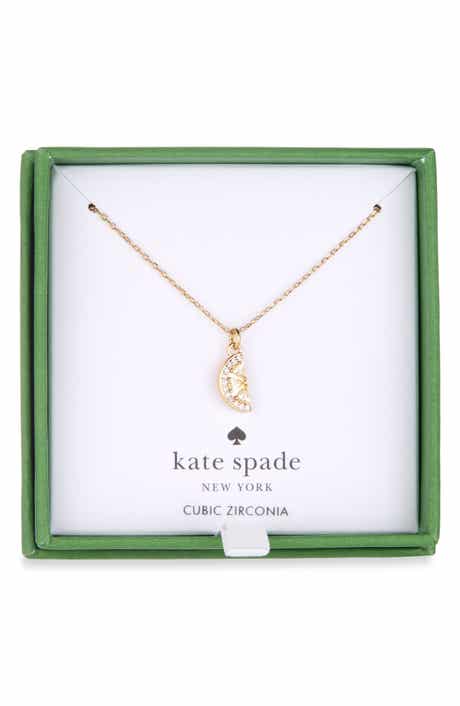 Lemon Slice Cubic Zirconia Pendant Necklace