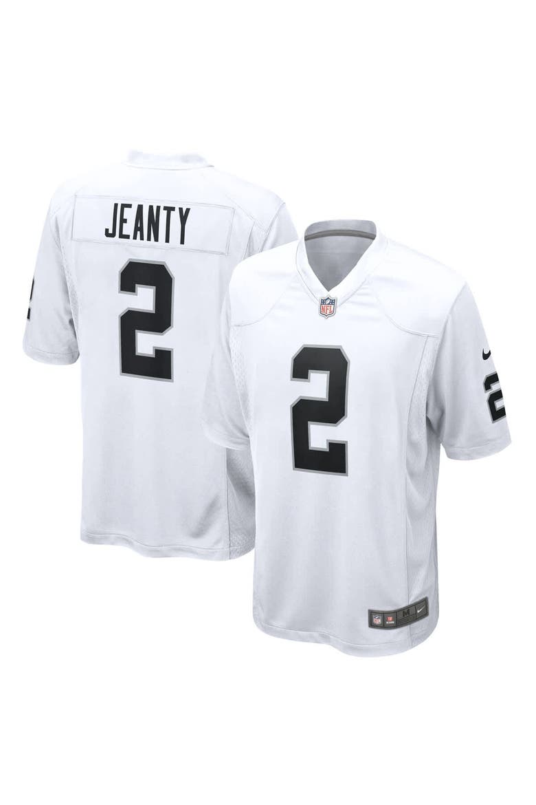Men's Nike Ashton Jeanty  White Las Vegas Raiders Game Jersey, Alternate, color, White