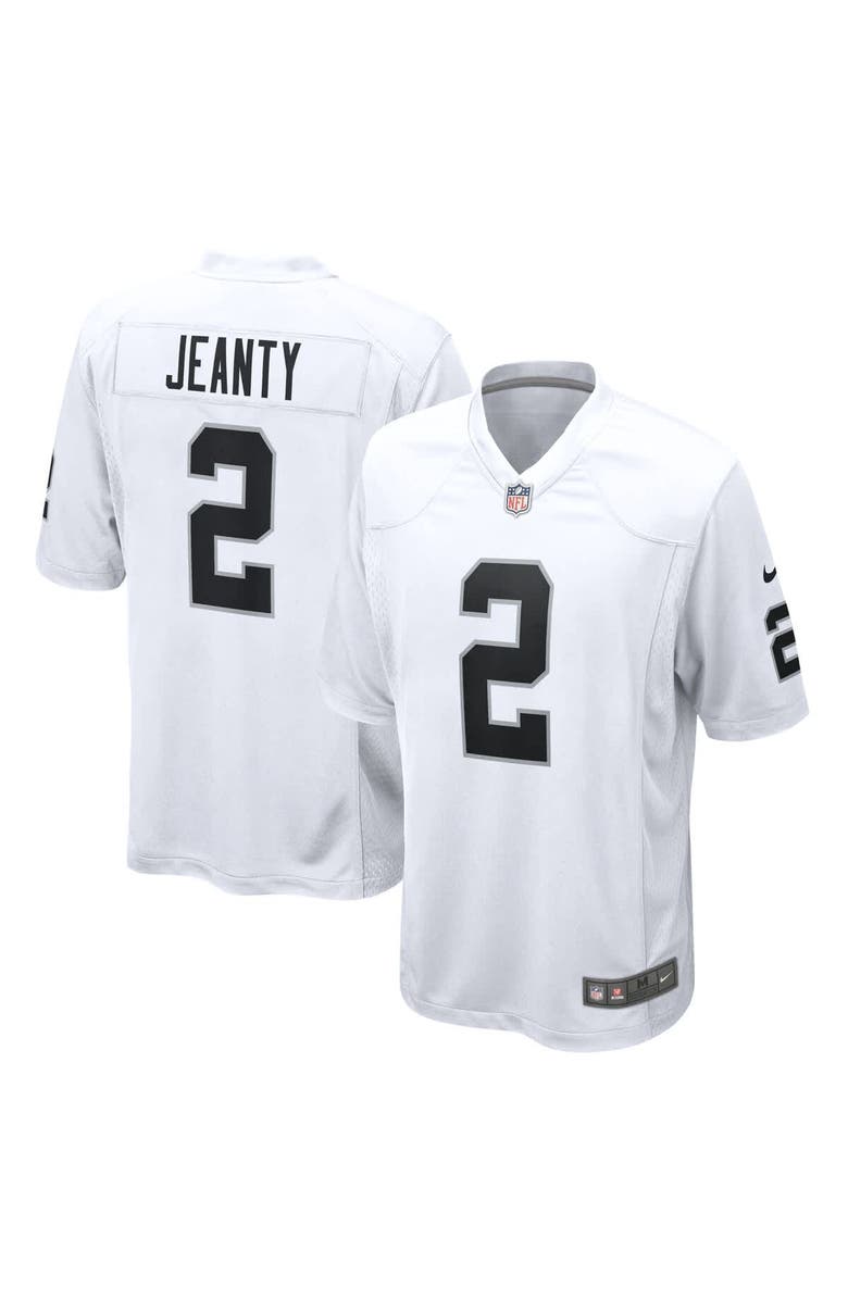 Nike Men's Nike Ashton Jeanty  White Las Vegas Raiders Game Jersey, Alternate, color, White