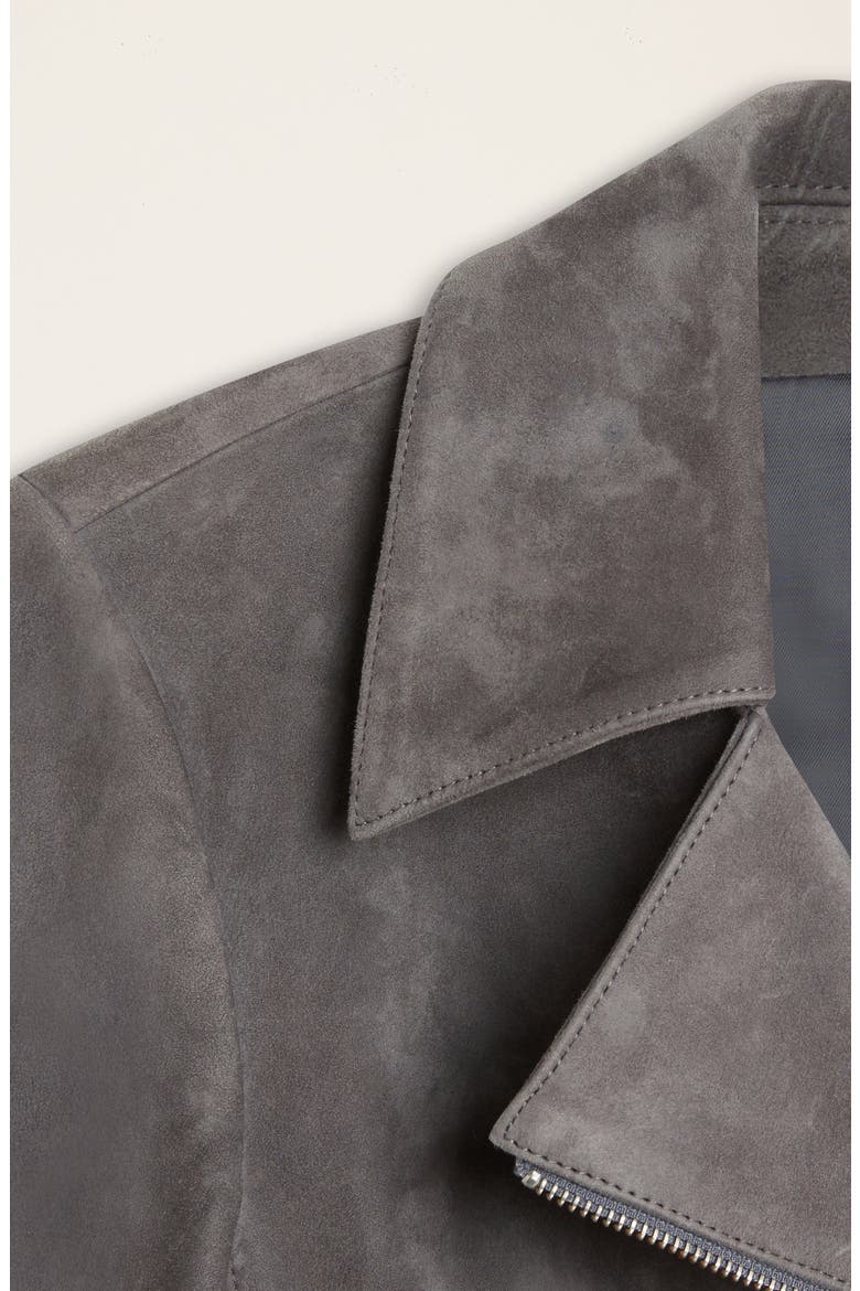 Lexi Suede Jacket, Alternate, color, Washed Grey