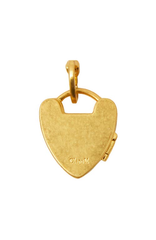 Clare V . Padlock Locket In Gold