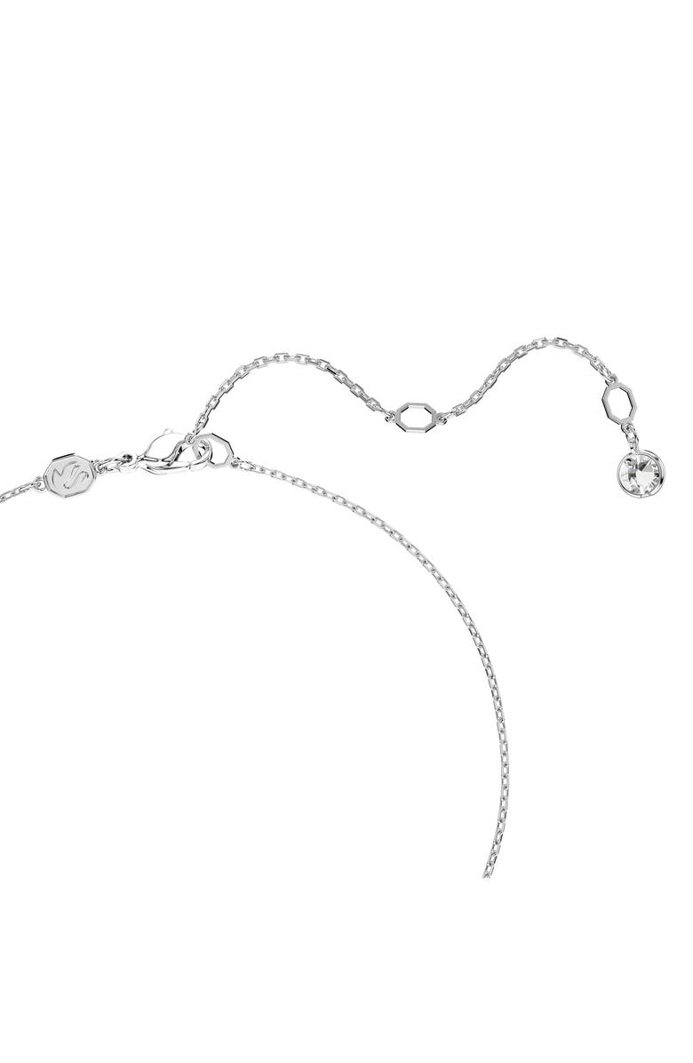 Swarovski Dextera Pavé Sphere Pendant Necklace, Alternate, color, White/ Silver