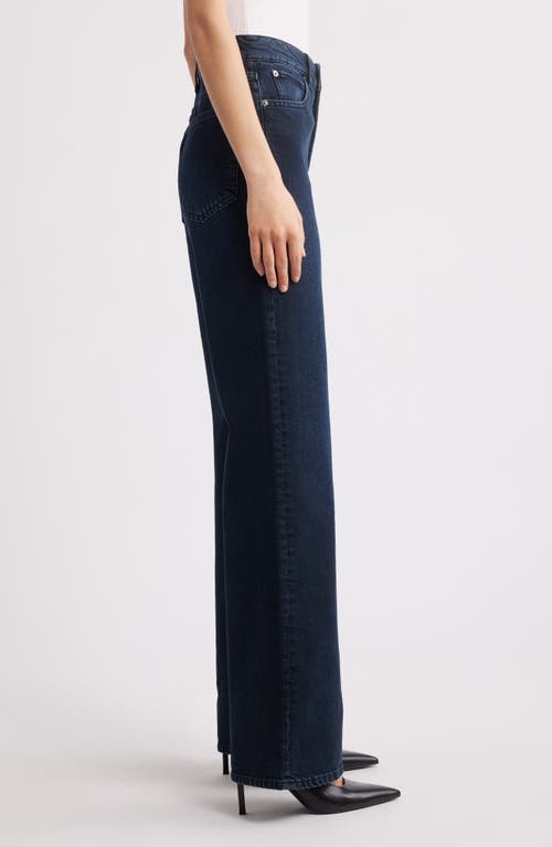Frame The Arrow High Waist Relaxed Bootcut Jeans In Blue