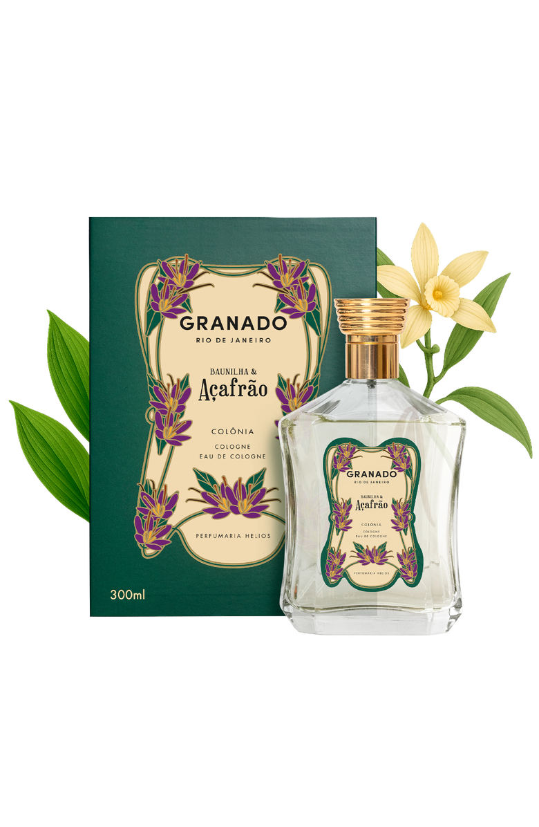GRANADO Baunilha & Açafrão Eau de Cologne 300ml, Alternate, color, Clear