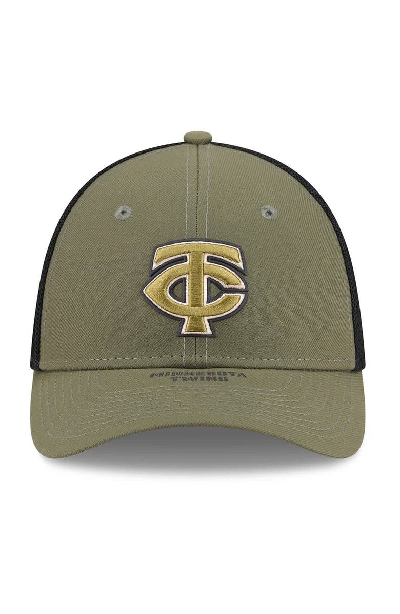 New Era Men's New Era  Olive Minnesota Twins 2026 Armed Forces Day 39THIRTY M-Crown Flex Hat, Alternate, color, Olive