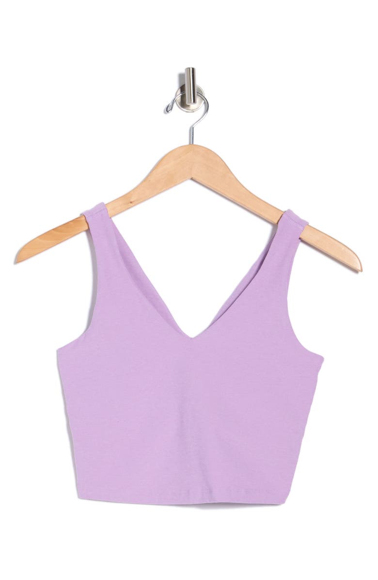 Beyond Yoga Good Day Space Dye Crop Tank, Alternate, color, Lilac Petal Heather