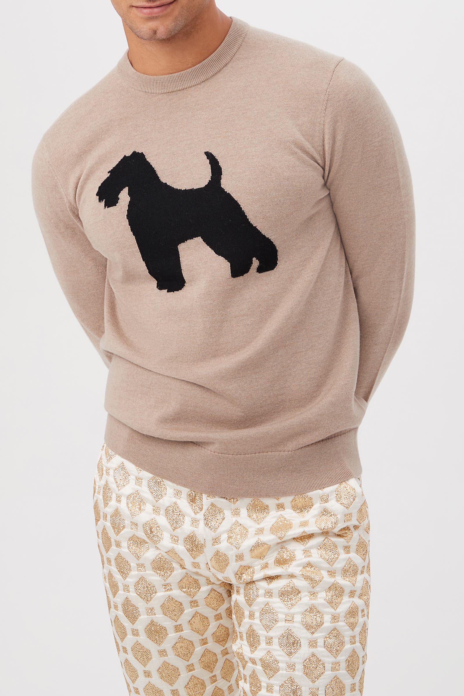 Weston Dog Graphic Sweater - image 2