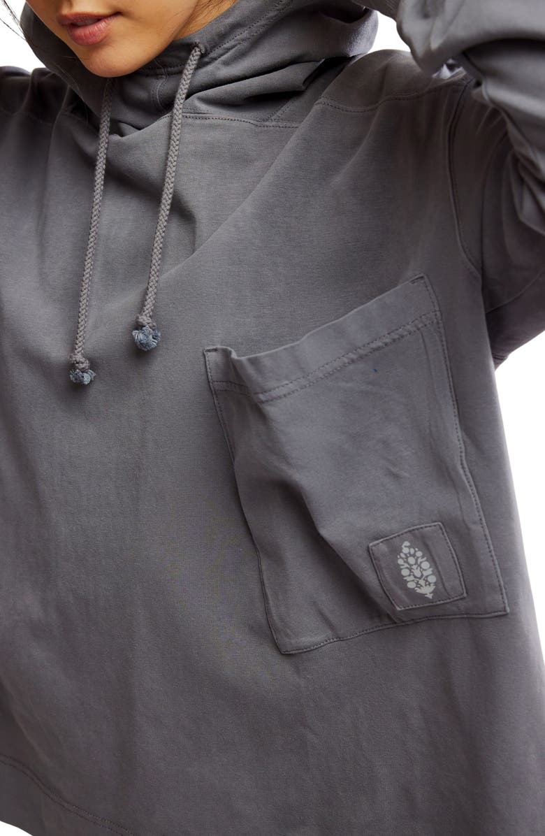 Free People FP Movement Hot Shot Stretch Cotton Fleece Hoodie, Alternate, color, 