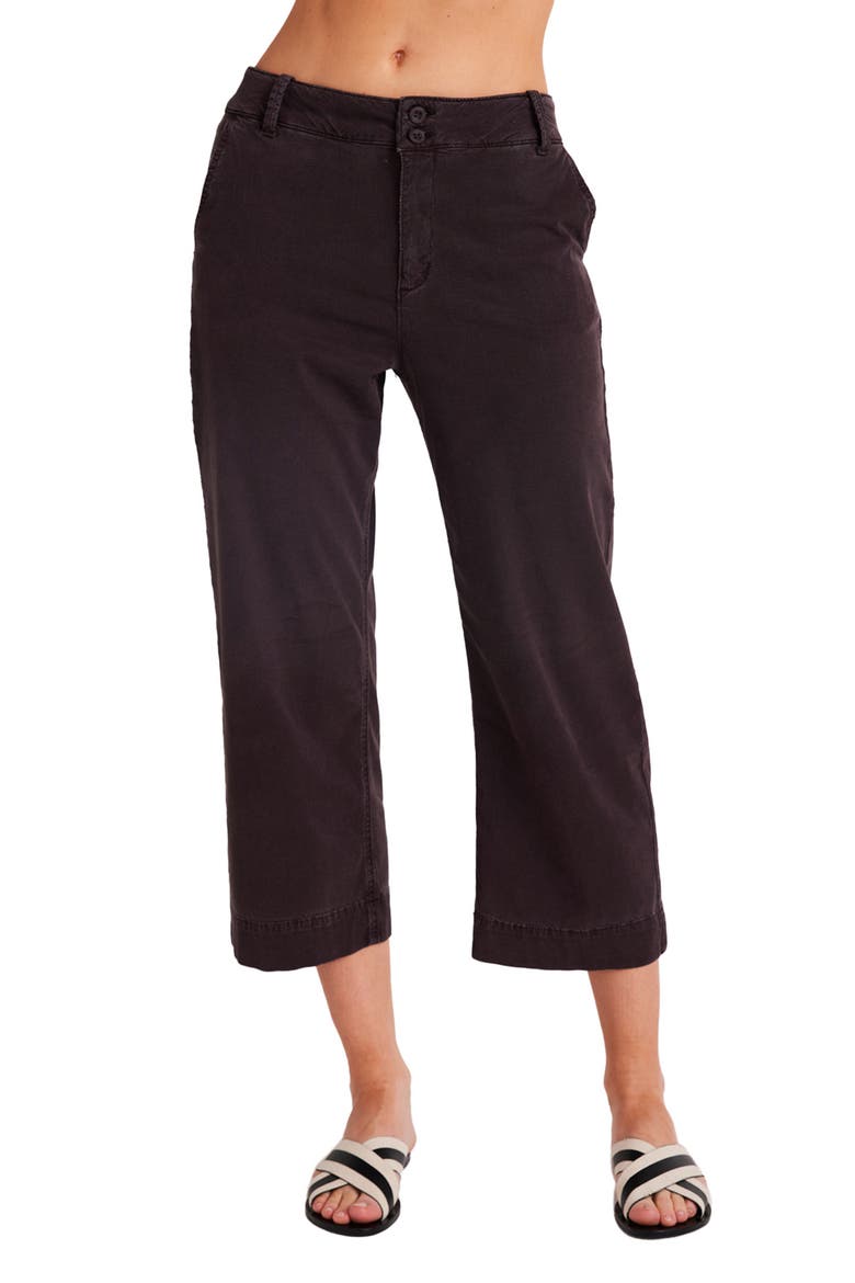 Sofia Wide Leg Crop Pants, Main, color, BLACK SMOKE
