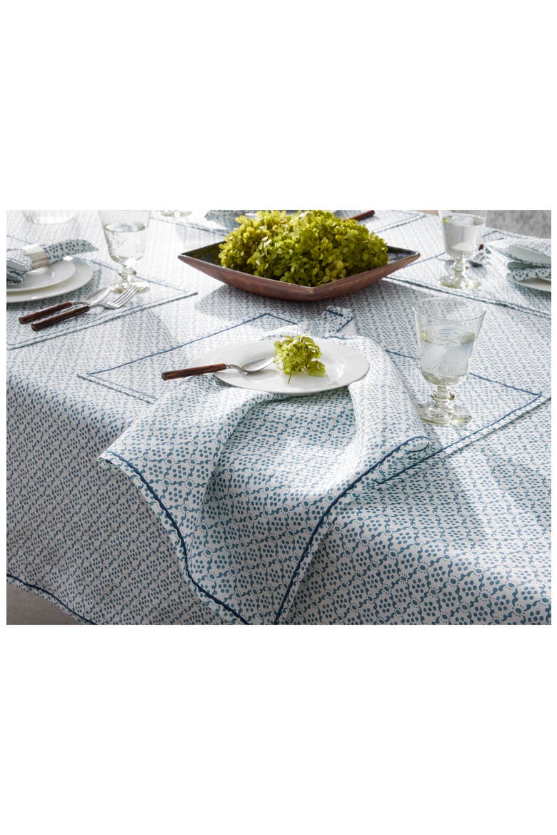 Laksha Set of 4 Linen Placemats, Alternate, color, CLOVER