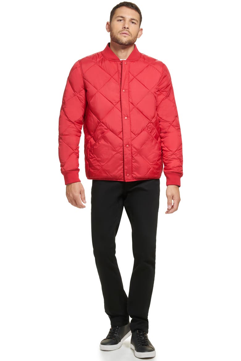 Reversible Quilted Jacket, Alternate, color, DEEP RED
