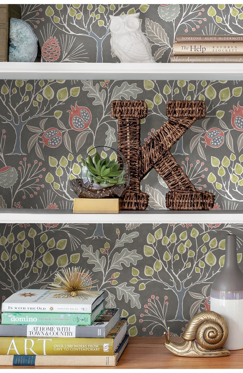 Wallpops Groovy Garden Grey Peel & Stick Wallpaper, Alternate, color, Multicolor