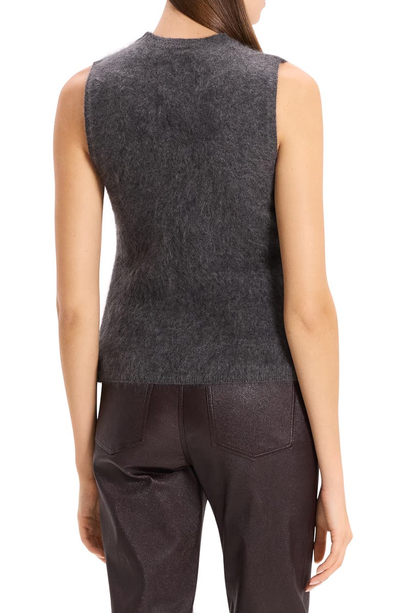 Theory Cashmere Sleeveless Sweater, Alternate, color, Light Charcoal