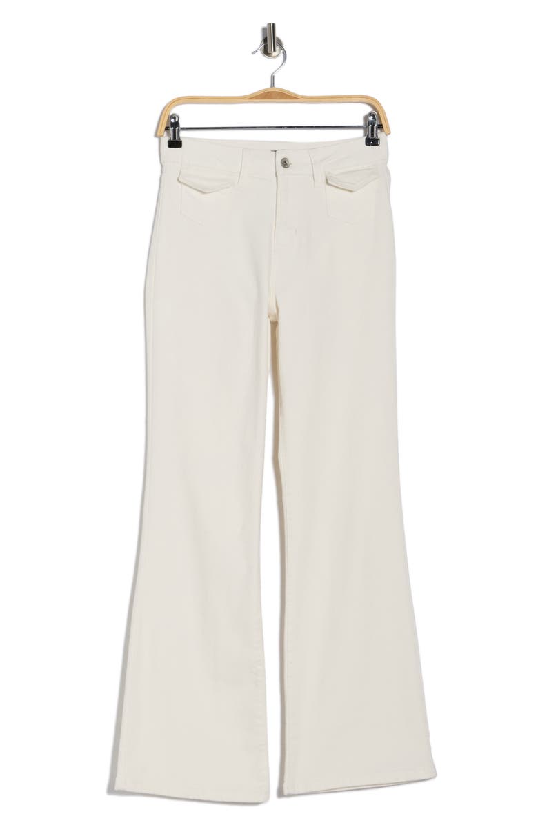 Sanctuary Retro High Waist Flare Leg Jeans, Main, color, Vintage White