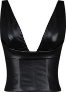 HOUSE OF CB Catalina Faux Leather Vest