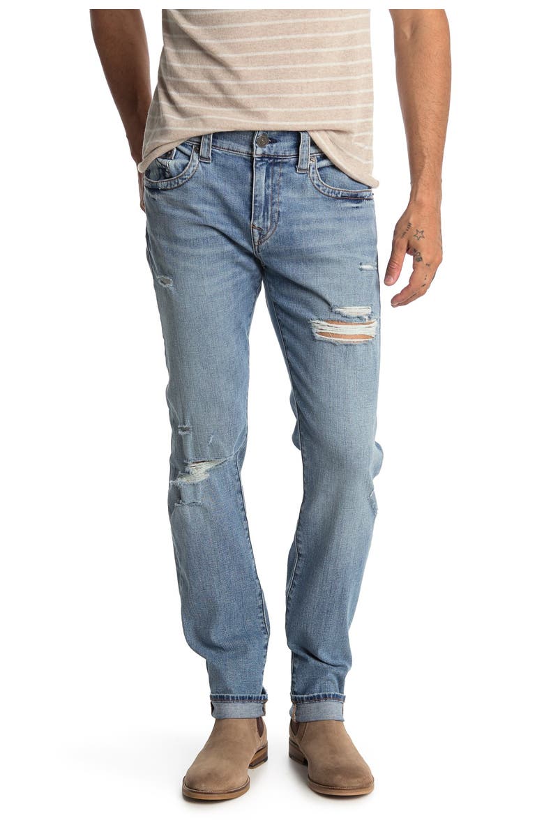 True Religion Brand Jeans Rocco No Flap Straight Leg Jeans, Main, color, 