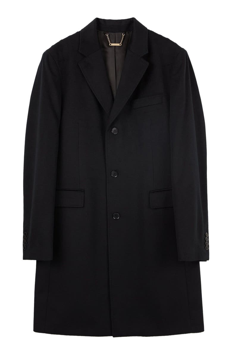 GOBI Mongolian Cashmere Classic Single Breasted Coat, Alternate, color, Black
