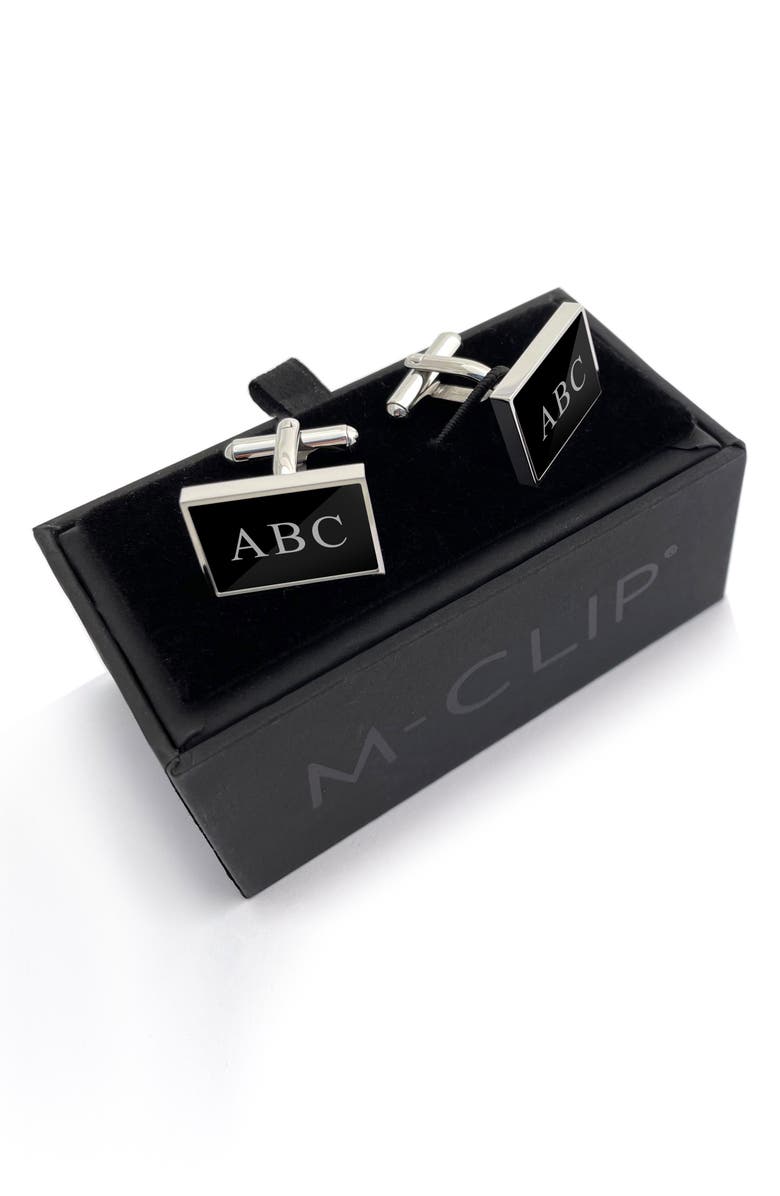 M-Clip<sup>®</sup> Personalized Stainless Steel Cuff Links, Alternate, color,