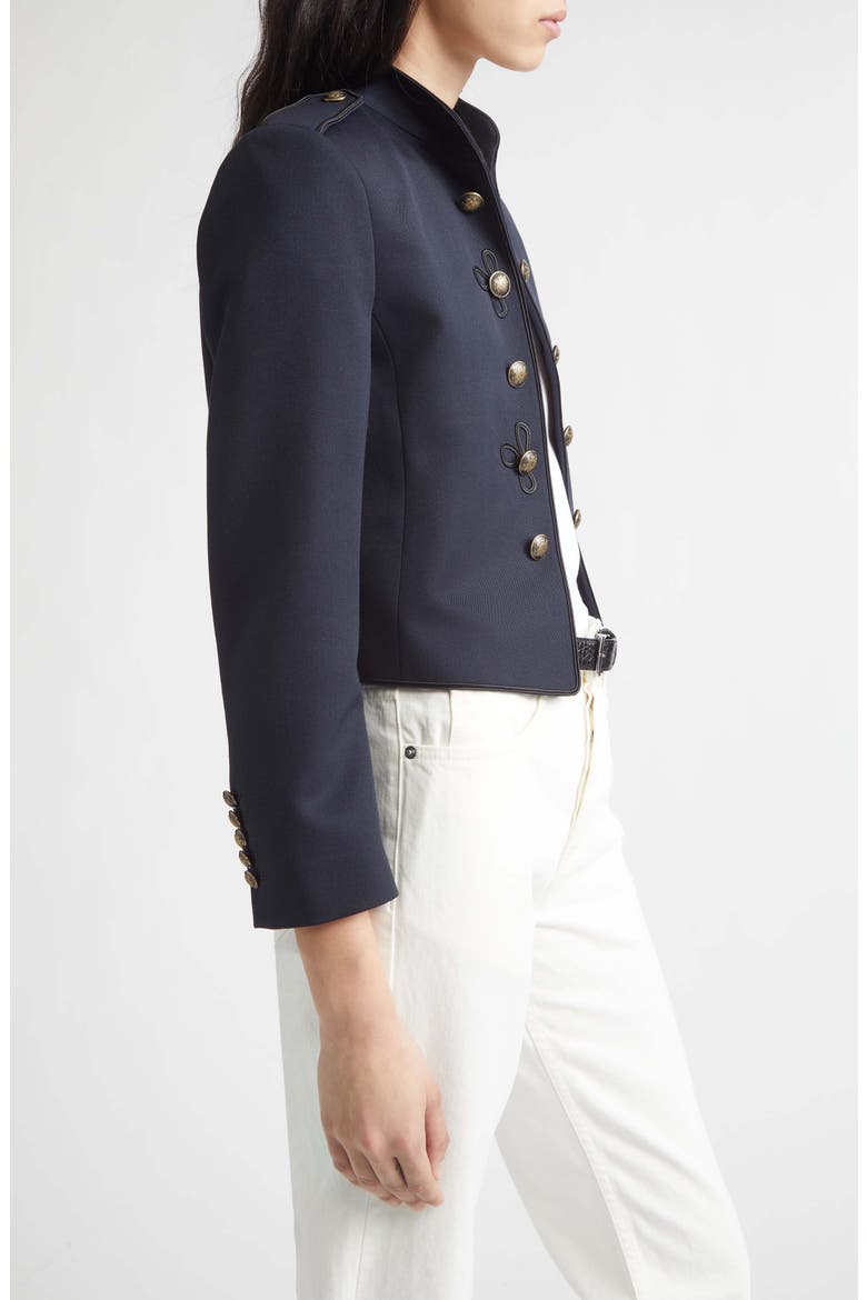 Betsy Virgin Wool Military Jacket, Alternate, color, MIDNIGHT