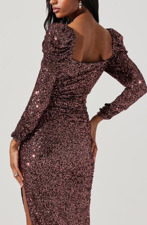Astr The Label Lourdes Long Sleeve Dress In Pink
