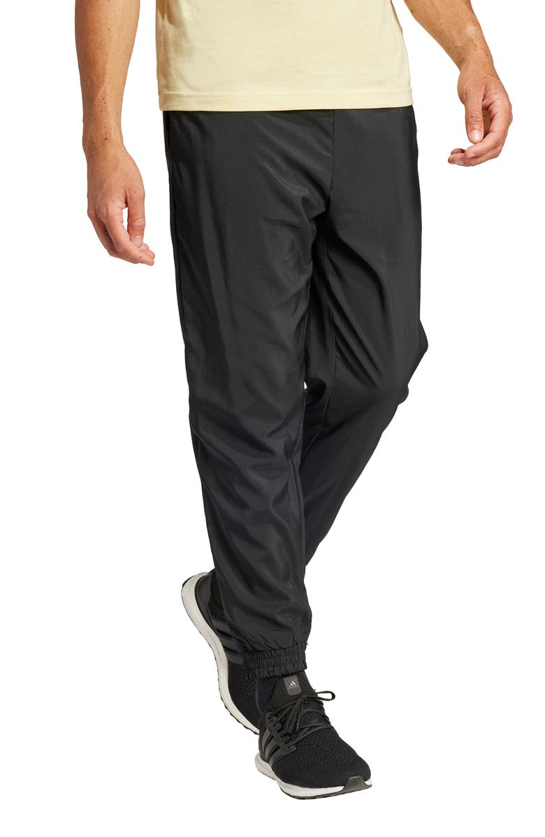 adidas Essentials Small Logo Standford Joggers, Alternate, color, Black/ White