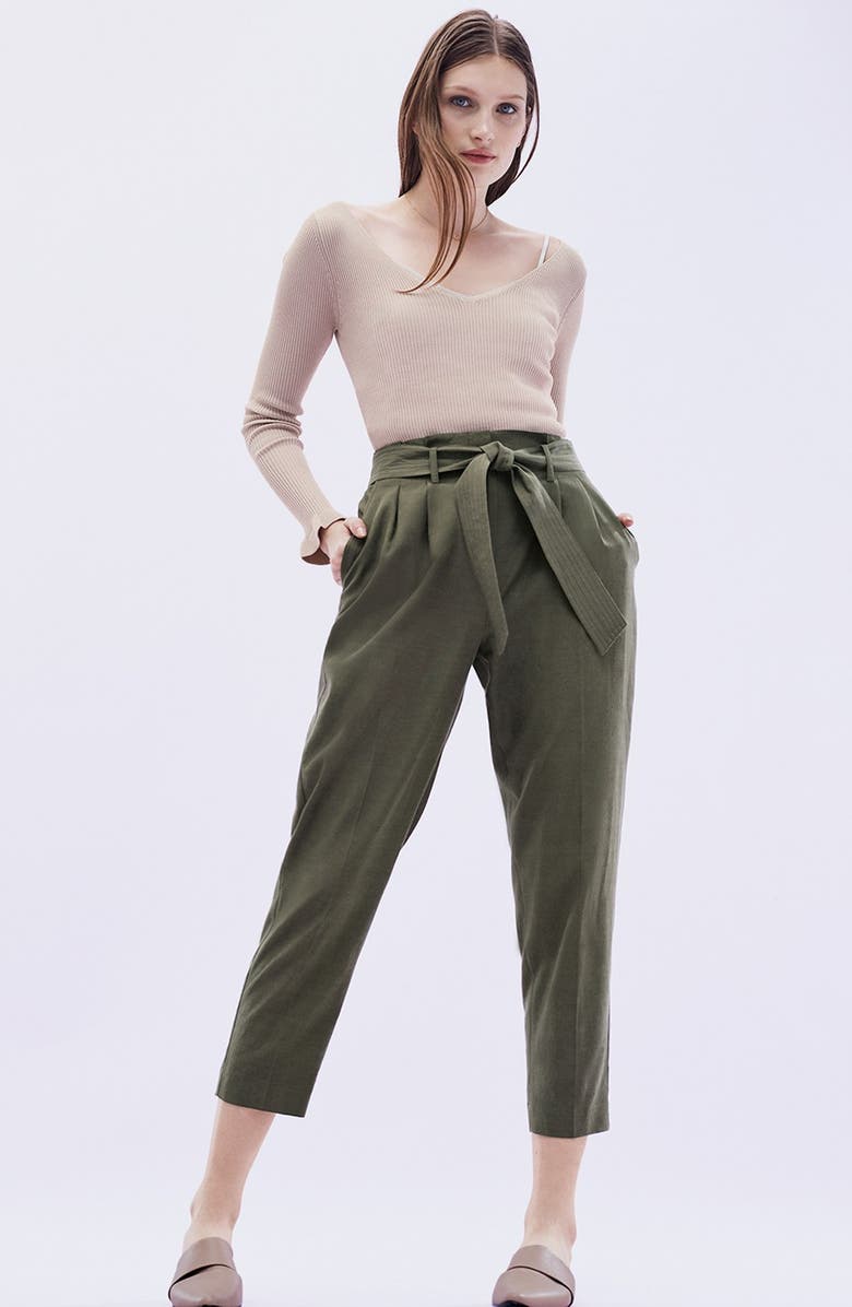 Chelsea28 Ribbed V-Neck Sweater, Alternate, color,