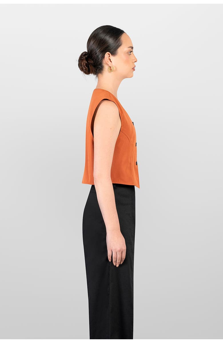 LAURA APARICIO Drill Skirt Coulisse, Alternate, color, Orange