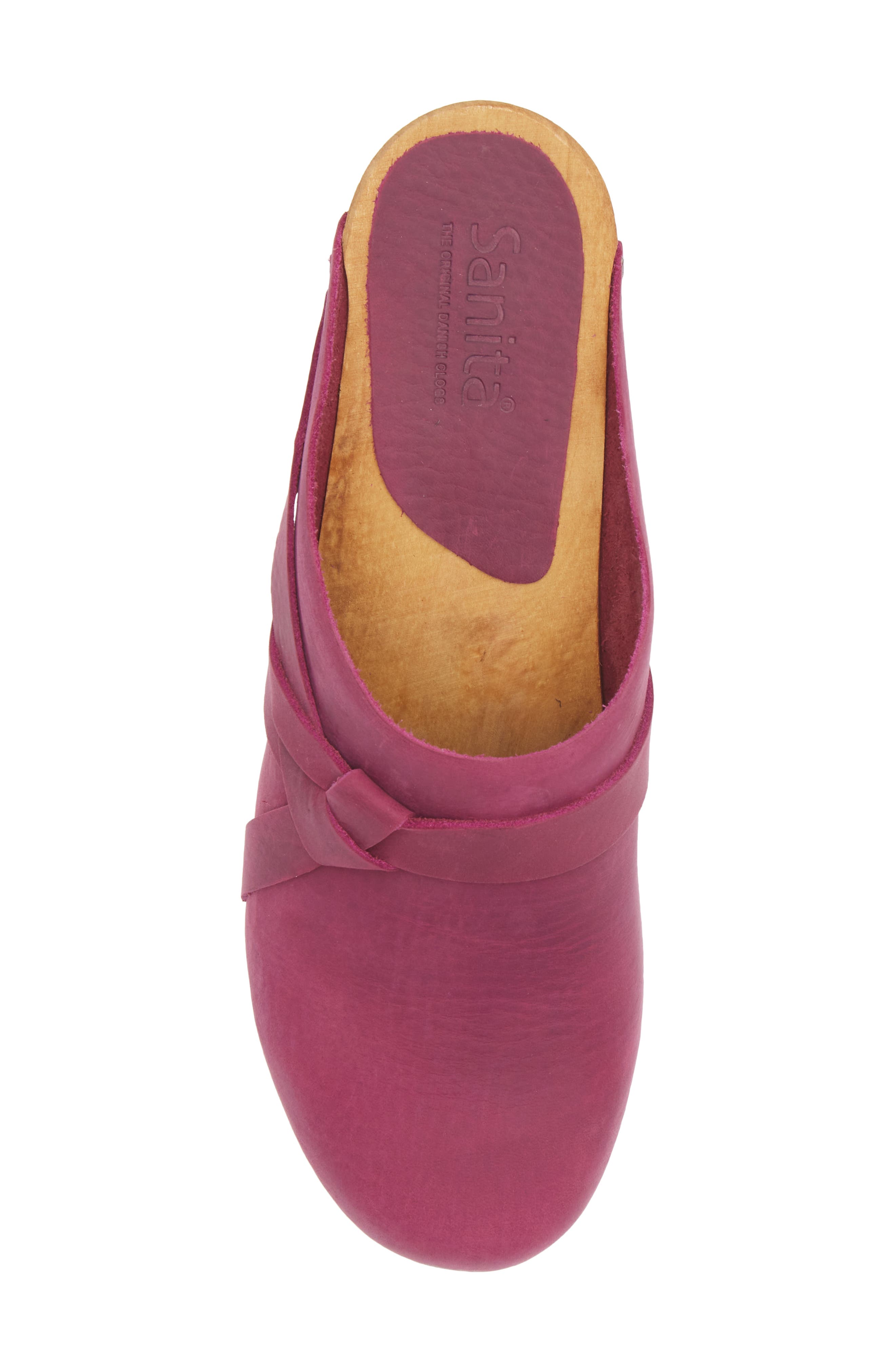 Manuella Leather Clog, Alternate, color, 013 PINK