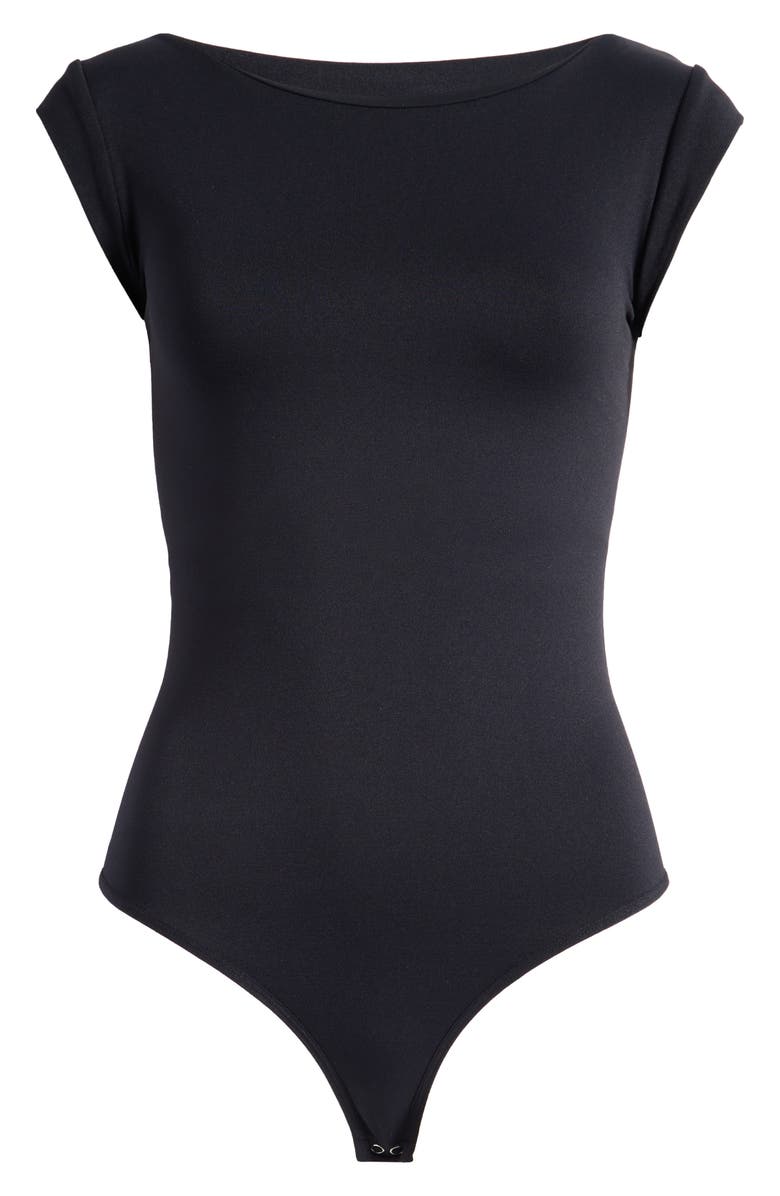 Free People Clean Lines Boat Neck Bodysuit, Alternate, color,