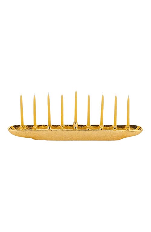 Lunares Nest Menorah In Gold