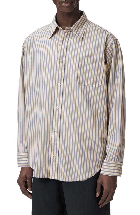 Roma Stripe Button Front Shirt