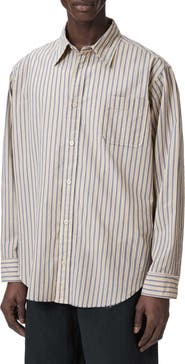 AllSaints Roma Stripe Button Front Shirt