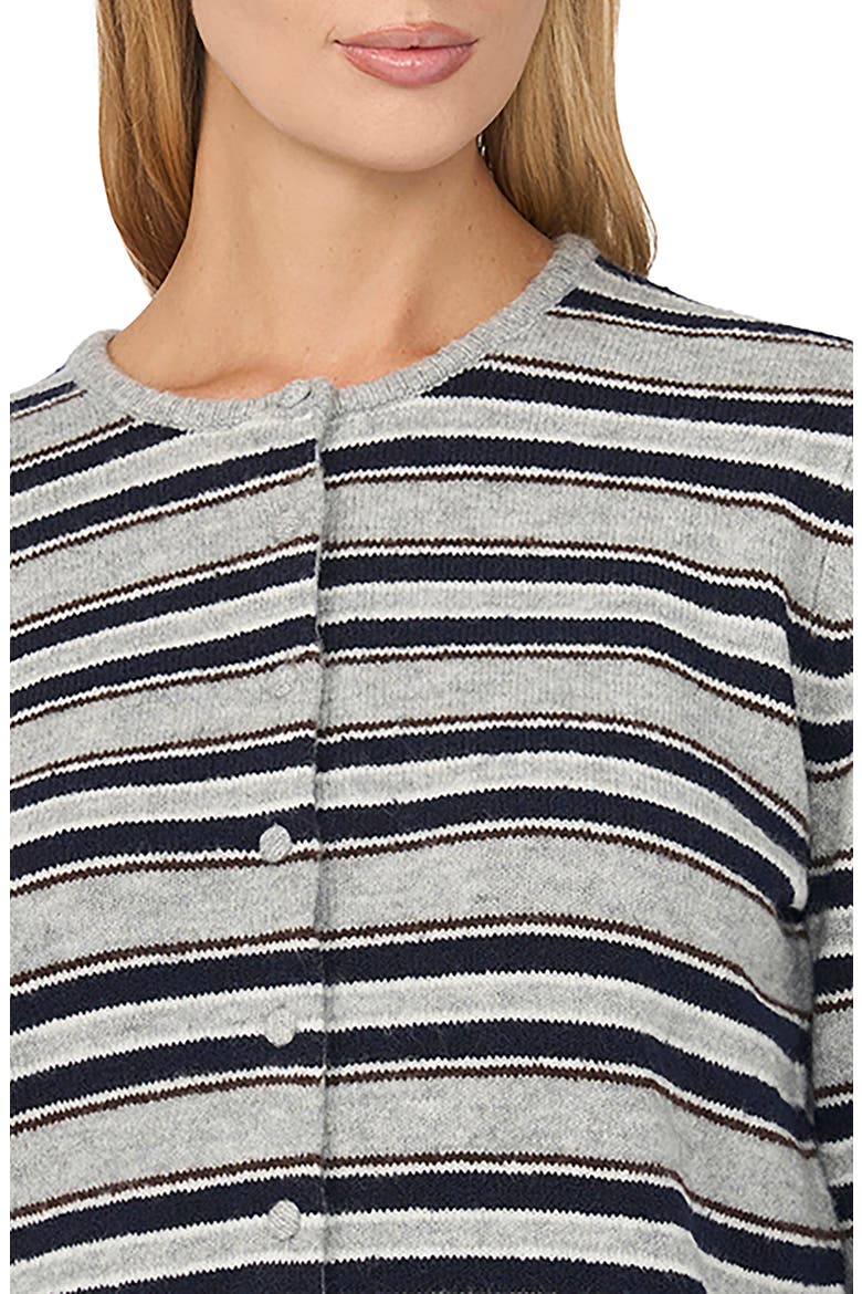 Stripe Cardigan, Alternate, color, LIGHT HEATHER GREY
