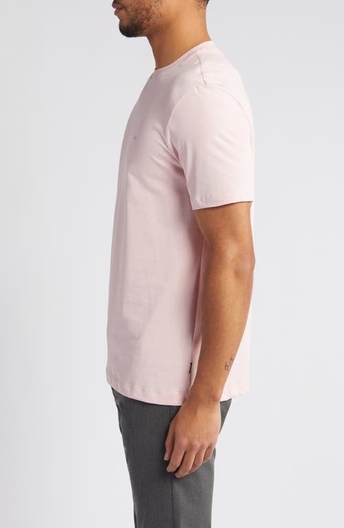 Hugo Boss Logo-print Cotton T-shirt In Pink
