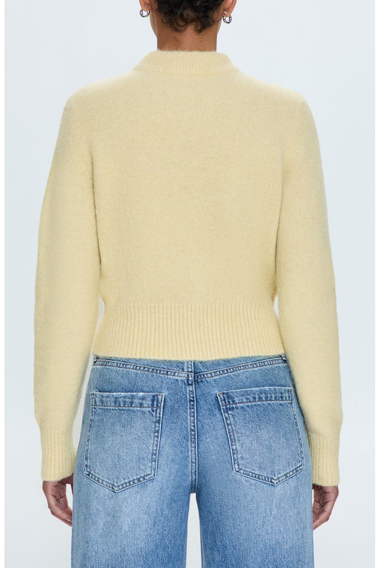 Sara Shrunken Alpaca Blend Sweater, Alternate, color, SOFT YELLOW