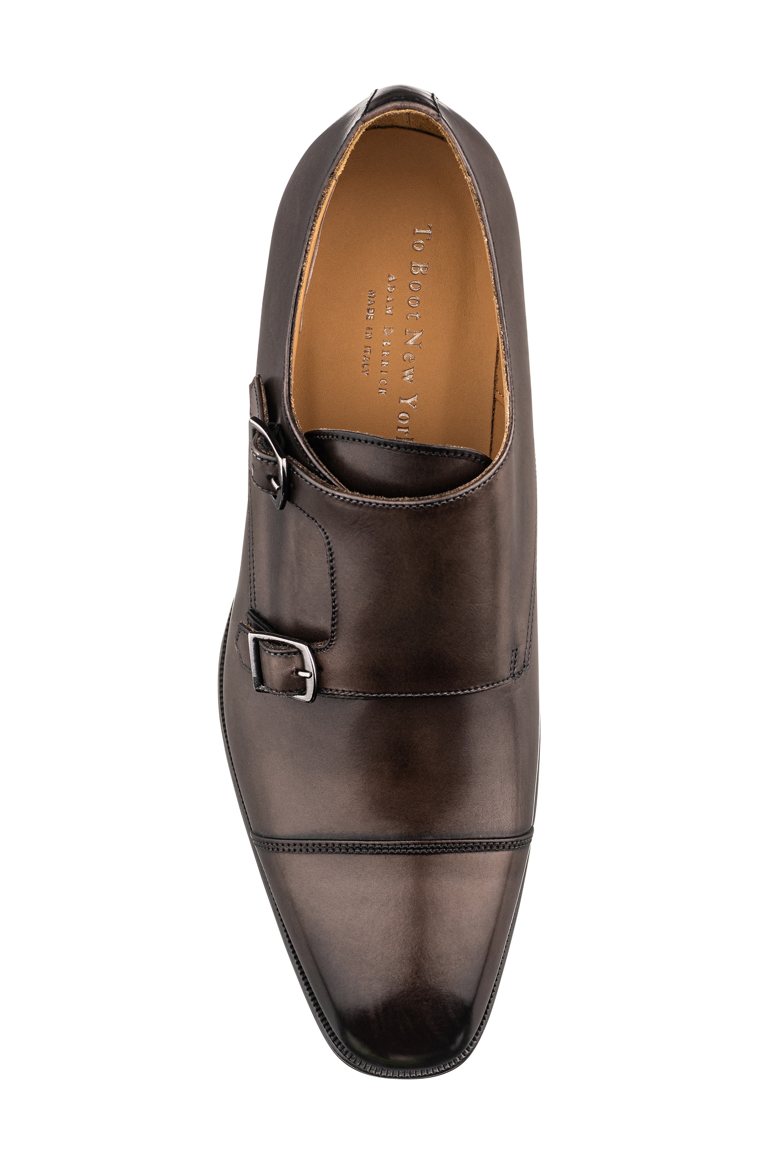 Dakota Double Monk Strap Leather Shoe, Alternate, color, PARMA ASHEN BROWN