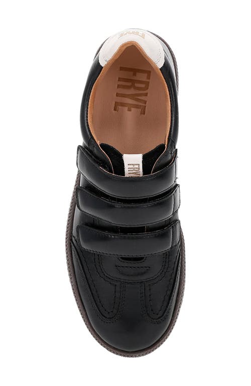 Frye Milly 3 Strap Low Top Sneaker In Black