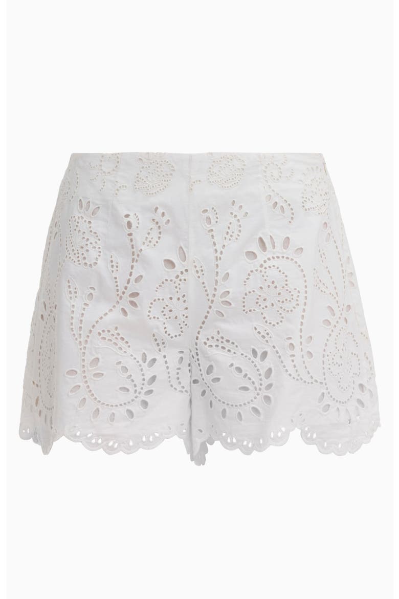 Brielle Poplin Eyelet Short, Alternate, color, Ivory